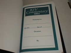Commentary Bible: King James Version, Red-Letter Edition World Publishing NIB