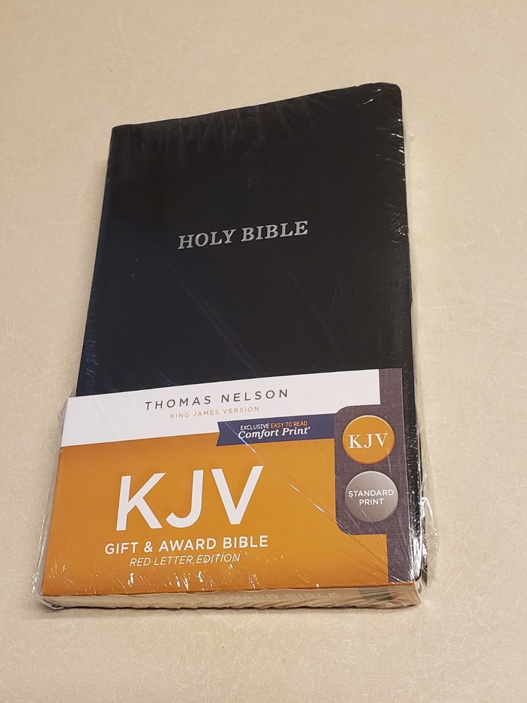New KJV Bible Gift and Award Blue Leatherflex Red Letter Ed Thomas Nelson