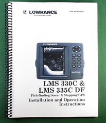 Lowrance LMS-335C DF Instruction Manual: 216 Pages & Protective Covers
