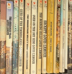 Louis L’Amour Vintage Western Paperback Book LOT Bantam & Fawcett Books