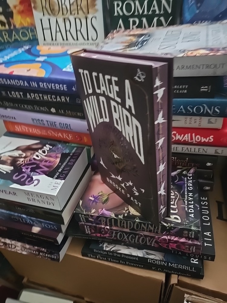 Exclusive adult dark fantasy Dystopian to cage a wild bird sprayed edges oop