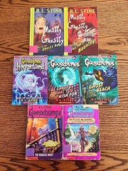 R.L. Stine Book Lot of 7 Books Goosebumps, Mostly Ghostly, Condition Varies