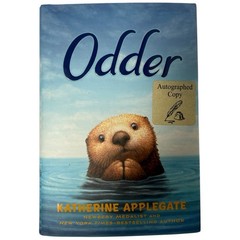 Signed Odder The Novel by Katherine Applegate 2022 Autographed Hardcover HCDJ