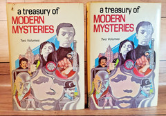 Treasury Of Modern Mysteries Volumes One And Two 1973 Vintage Hardcover G 1.4