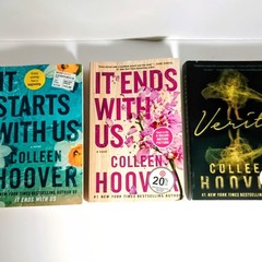 COLLEEN HOOVER ~ Lot of 3 books ~ It Ends With Us, It Starts With Us, Verity