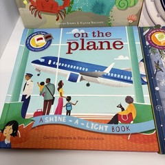 Lot of 4 Shine A Light Books Kane Miller Winter Plane Space Station Seashore