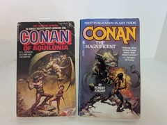 Conan The Barbarian Novels PB Lot The Magnificent and Aquilonia Vintage Books
