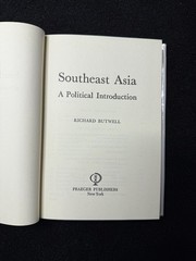 Southeast Asia Political Intro Richard Butwell 1975 Advance Reading Copy HC