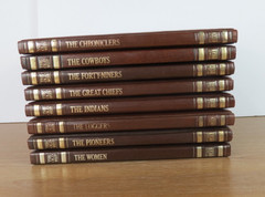 The Old West Series 8 Books Leatherette Covers Time Life Western Cowboy Indian