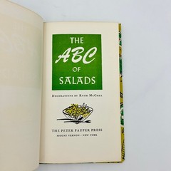 The ABC of Salads Ruth McCrea 1958 Vintage Cookbook Peter Pauper Press