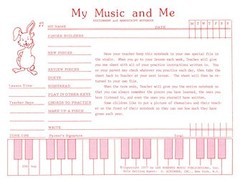 Teaching Aids, My Music & Me – Primary Manuscript and Assignment Diary