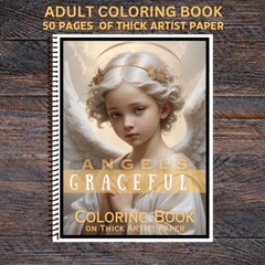 Angels – Spiral Bound Adult Coloring Book – Thick Artist Paper – 50 pages – #05