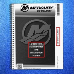 MERCURY 30 40 50 60 FOURSTROKE MOTOR OWNERS MANUAL, WIRE FASTENED – TOUGH JACKET