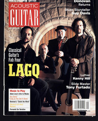ACOUSTIC GUITAR MAGAZINE 2005 JANUARY KENNY HILL TONY FURTADO LAGQ DONOVAN