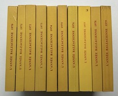 Honore De Balzac 10 L’Année Balzacienne 1970-1979 RARE GARNIER BOOKS 🇫🇷