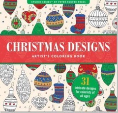 Christmas Designs Artist’s Adult Coloring Book (Studio) by Peter Pauper Press, G