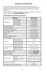 MERCURY 30 40 50 60 FOURSTROKE MOTOR OWNERS MANUAL, WIRE FASTENED – TOUGH JACKET