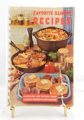 Illinois Women’s Clubs Cookbook Favorite Recipes 1963 SC Spiral Bound 190 Pages