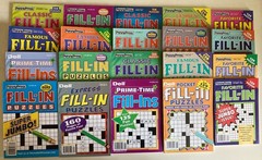 Lot of 10 Penny Press Fill-Ins Puzzle Books Famous Express Pocket Prime UNSORTED