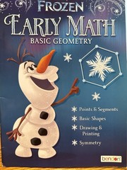 Disney Frozen Math Workbook Olaf Geometry Kids Ages 4-7 Bendon