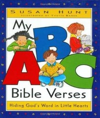 My ABC Bible Verses: Hiding God’s Word in Little Hearts – Hardcover – GOOD