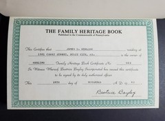 Beatrice Bayley Genealogy Hardcover–The Keeling Family Heritage Book (1983)