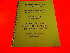 DETAILED GUNSMITH MANUAL FOR REMINGTON NYLON 76 RIFLE, 14 pages of information