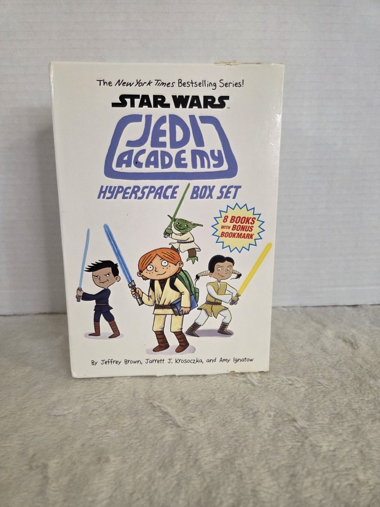 Star Wars Jedi Academy Hyperspace 8 Book Box Set By Jeffrey Brown-See Desc.