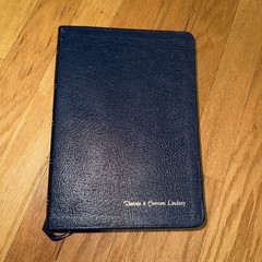 LIFE APPLICATION STUDY BIBLE -1991 Zondervan -NIV -Navy Blue LEATHER