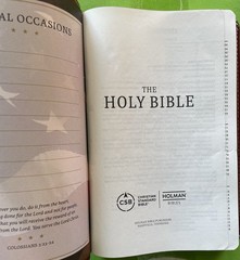 CSB MILITARY BIBLE (Burgundy LeatherTouch) Red Letter, NEW in Sleeve Case!