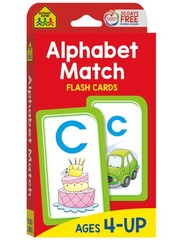 School Zone Alphabet Match Flash Cards 56 Cards, Preschool, Kindergarten, ABC…