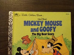 A Little Golden Book-Walt Disney’s-Mickey Mouse And Goofy The Big Bear Scare