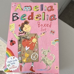 Amelia Bedelia Chapter Books 5-8 Box Set Herman Parish Avril w/some stickers