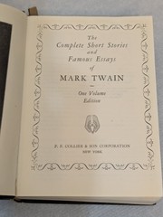 Mark Twain Complete Short Stories & Famous Essays One Volume HC Collier 1928 VG+