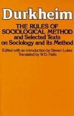 Rules of Sociological Method – 9780029079409, paperback, Emile Durkheim