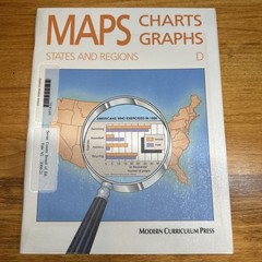 4 Maps Charts Graphs Levels D, E, F, and G Modern Curriculum Press US World pb