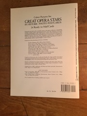 Great Opera Stars in Historic Photo Postcards: 24 Ready-to-Mail Cards New (2489)
