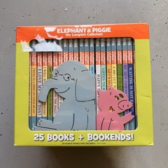Mo Willems Elephant & Piggie Complete 25 Hardcover Books Set with Bookends