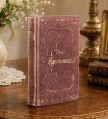 1889 New Testament Pocket Bible American Bible Society Gilt Edges Antique