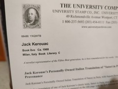 Jack Kerouac Satori In Paris Italian Edition 1968 Kerouac’s Personal Copy w/COA