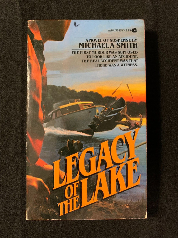 LEGACY OF THE LAKE Michael A. Smith (1st Avon pb ed) 1980 thriller VG+