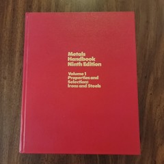 ASM Metals Handbook 9th Ed. Volume 1-Properties & Selection: Irons and Steels
