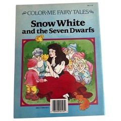 Snow White Coloring Book Princess 90s Vintage Color Me Fairy Tales 10.5” Usa
