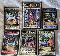 Ellis Peters Brother Cadfael Mystery Book Lot x 6 HB/DJ Vintage, like new