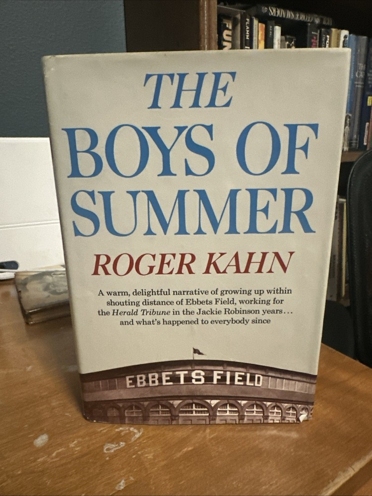 Roger Kahn SIGNED “The Boys of Summer” 1st printing HC 1972 NOT Book Club
