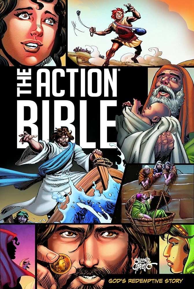 The Action Bible: God’s Redemptive Story Revised Illustrated HC 2020 Mauss
