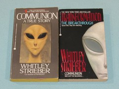 2 Book Lot: COMMUNION: A TRUE STORY & TRANSFORMATION by Whitley Strieber ~ALIENS
