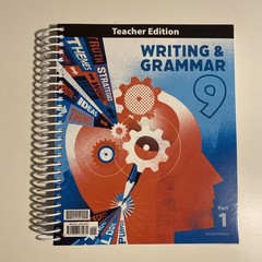 BJU Press Writing & Grammar Grade 9 Teacher’s Edition Part 1 4th Edition