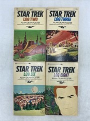 Star Trek TOS Ballantine Books, Alan Dean Foster, 1970s Log Books: 2, 3, 6, 8