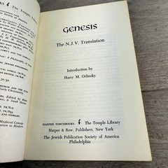 Genesis Tanakh NJPS Translation Jewish Bible Study Hardcover